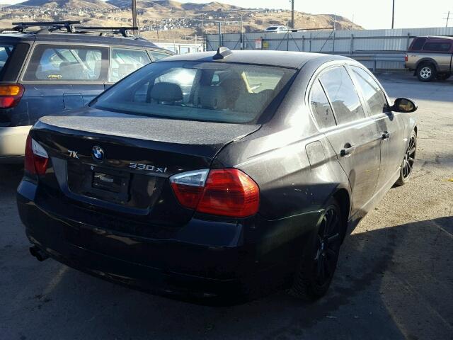 WBAVD33546KV64554 - 2006 BMW 330 XI BLACK photo 4