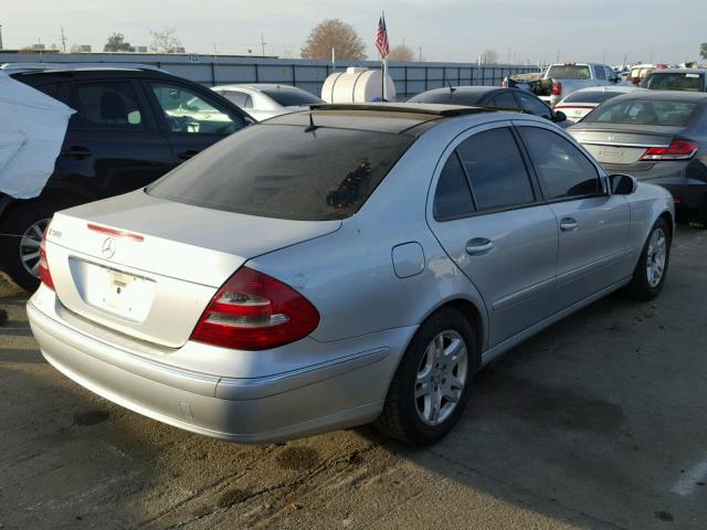 WDBUF70JX3A052329 - 2003 MERCEDES-BENZ E 500 SILVER photo 4