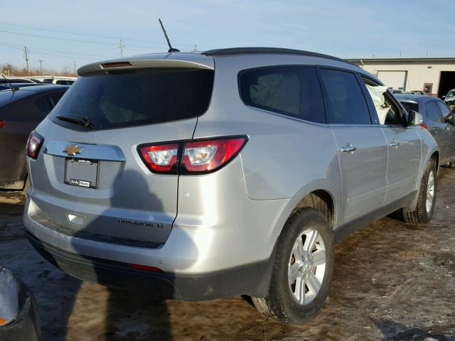 1GNKRHKDXEJ202950 - 2014 CHEVROLET TRAVERSE L SILVER photo 4