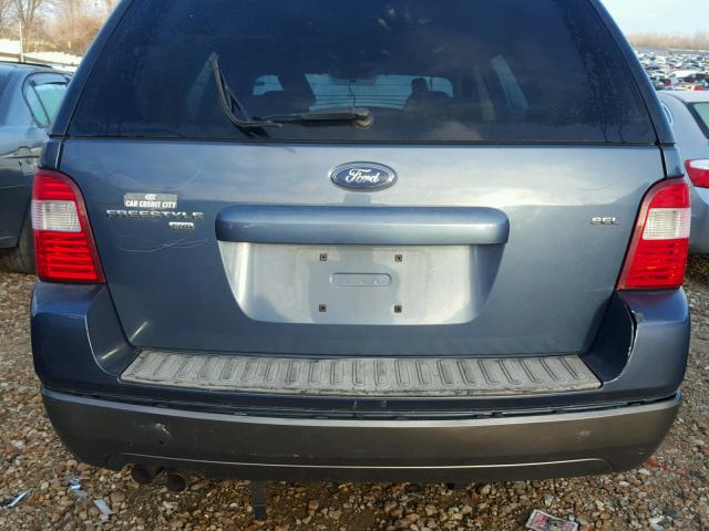 1FMZK05175GA00283 - 2005 FORD FREESTYLE BLUE photo 9