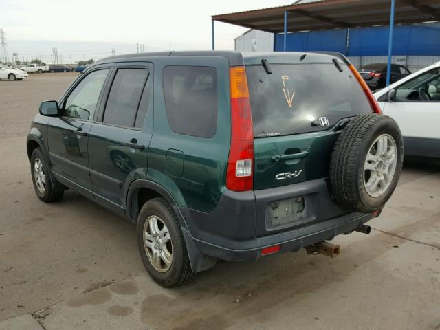 JHLRD78812C021541 - 2002 HONDA CR-V EX GREEN photo 3