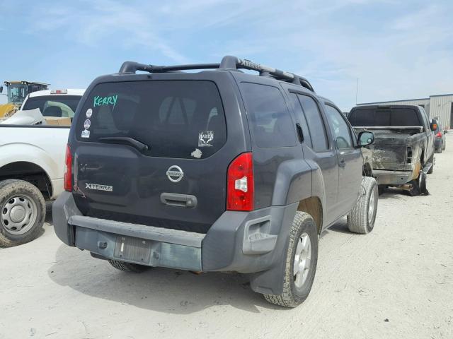 5N1AN08W07C500680 - 2007 NISSAN XTERRA OFF BLACK photo 4