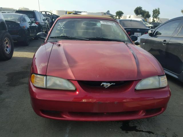 1FAFP4442WF270112 - 1998 FORD MUSTANG RED photo 9