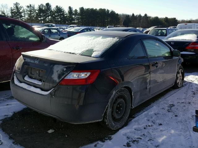 2HGFG12666H568580 - 2006 HONDA CIVIC LX BLACK photo 4