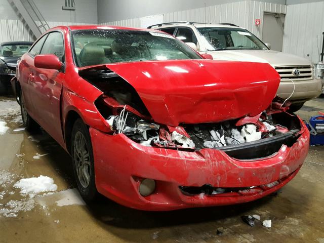 4T1CE38P14U796396 - 2004 TOYOTA CAMRY SOLA RED photo 1