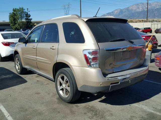 2CNDL63F076062085 - 2007 CHEVROLET EQUINOX LT GOLD photo 3