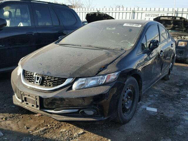 2HGFB2F76FH009070 - 2015 HONDA CIVIC SE BLACK photo 2