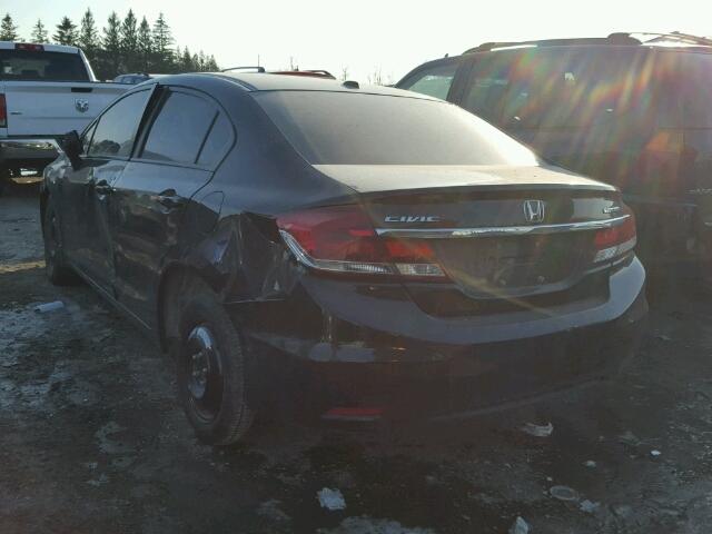 2HGFB2F76FH009070 - 2015 HONDA CIVIC SE BLACK photo 3