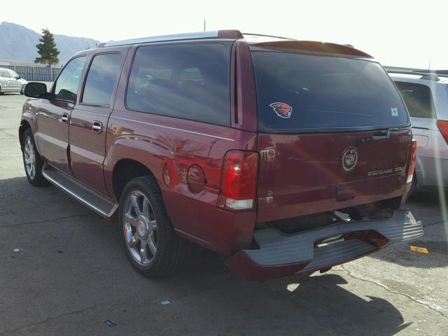 3GYFK66N64G203545 - 2004 CADILLAC ESCALADE E MAROON photo 3