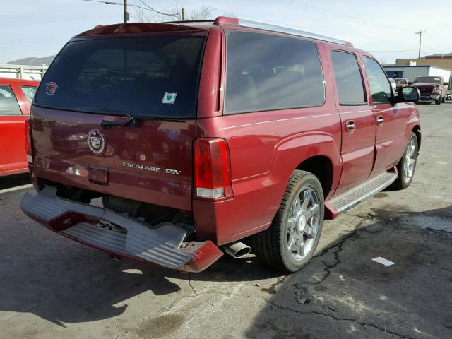 3GYFK66N64G203545 - 2004 CADILLAC ESCALADE E MAROON photo 4