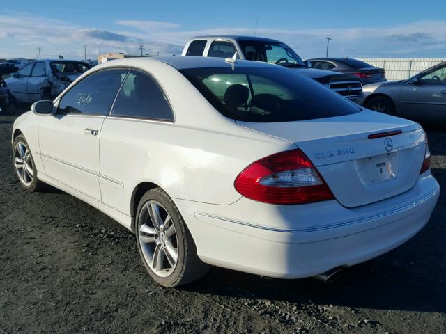 WDBTJ56H68F234722 - 2008 MERCEDES-BENZ CLK 350 WHITE photo 3