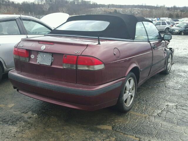 YS3DF78K137004898 - 2003 SAAB 9-3 SE MAROON photo 4