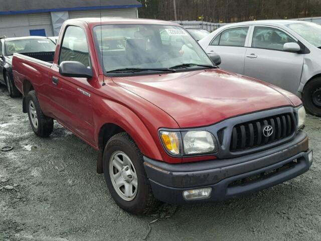 5TENL42N74Z387617 - 2004 TOYOTA TACOMA BURGUNDY photo 1