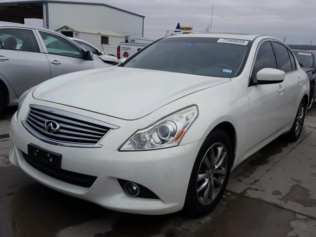 JN1CV6AP1CM628890 - 2012 INFINITI G37 BASE WHITE photo 2