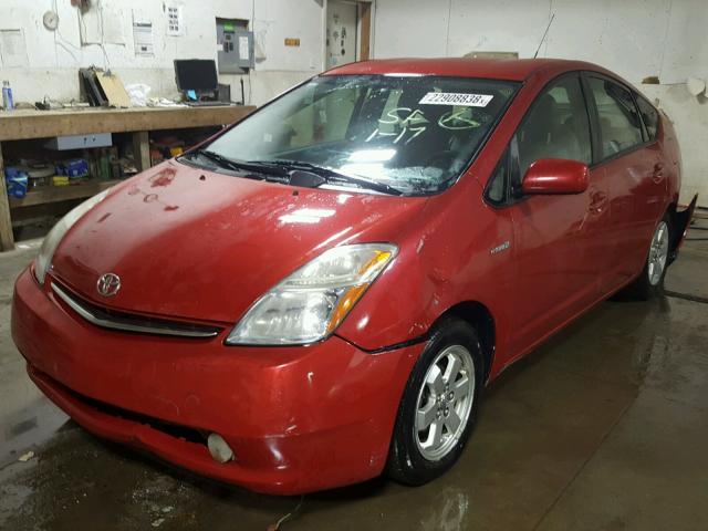 JTDKB20U783441555 - 2008 TOYOTA PRIUS RED photo 2