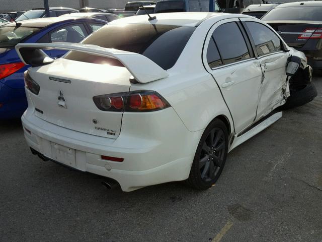 JA32V6FV7FU005518 - 2015 MITSUBISHI LANCER RAL WHITE photo 4