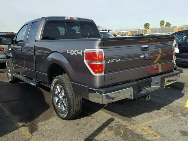 1FTFX1ET1EFC67585 - 2014 FORD F150 SUPER CHARCOAL photo 3