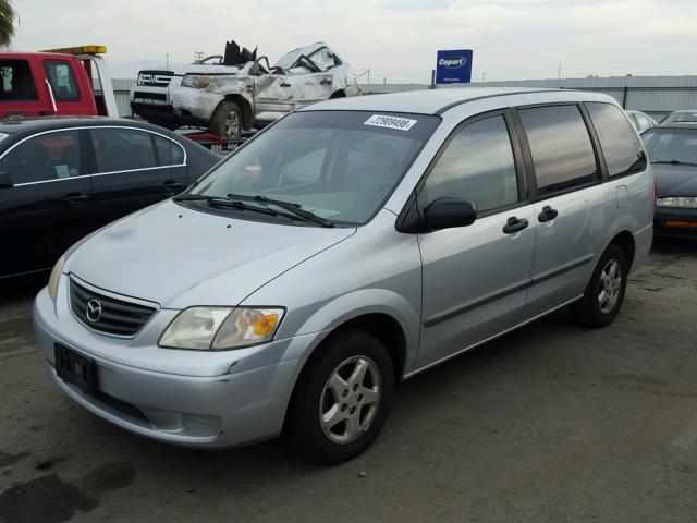 JM3LW28G510175121 - 2001 MAZDA MPV WAGON SILVER photo 2