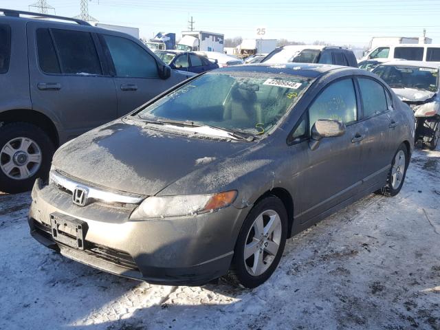 1HGFA16938L023769 - 2008 HONDA CIVIC EXL GRAY photo 2