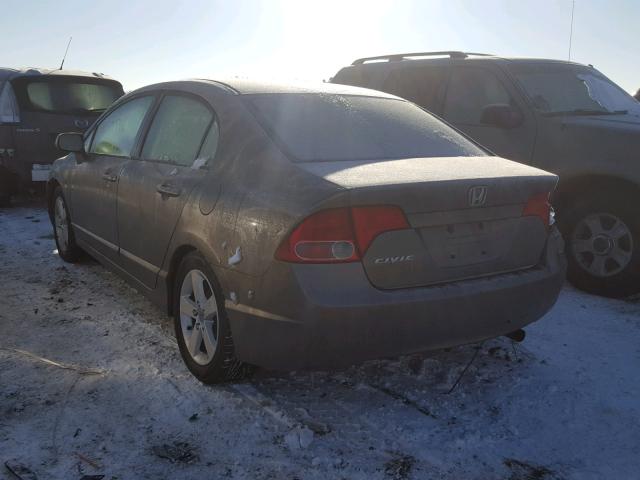 1HGFA16938L023769 - 2008 HONDA CIVIC EXL GRAY photo 3