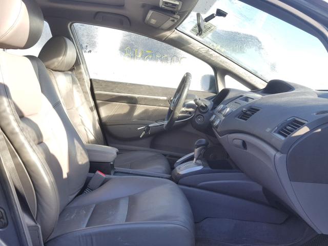 1HGFA16938L023769 - 2008 HONDA CIVIC EXL GRAY photo 5