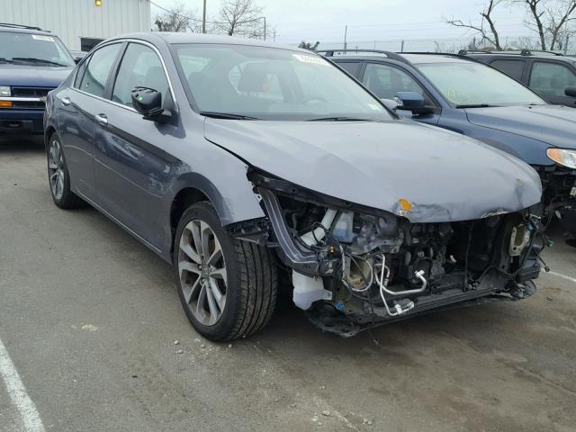 1HGCR2F51EA102475 - 2014 HONDA ACCORD SPO GRAY photo 1