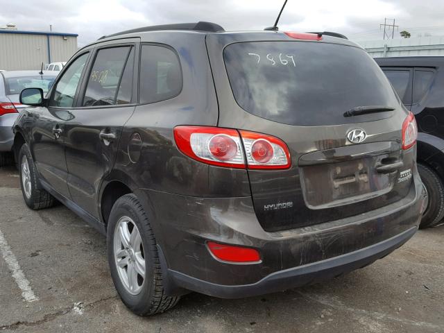 5XYZG3AB1BG027869 - 2011 HYUNDAI SANTA FE G BROWN photo 3