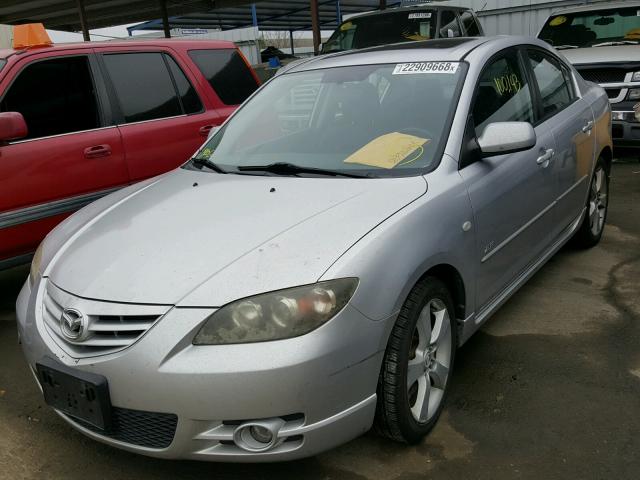 JM1BK324761430485 - 2006 MAZDA 3 S SILVER photo 2