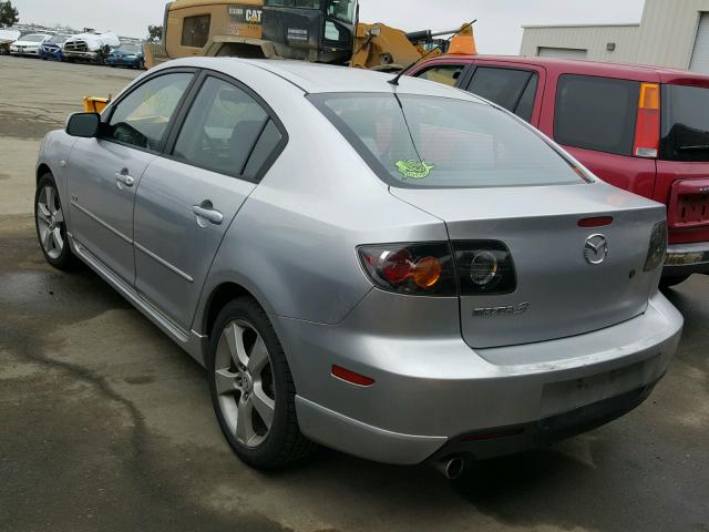 JM1BK324761430485 - 2006 MAZDA 3 S SILVER photo 3