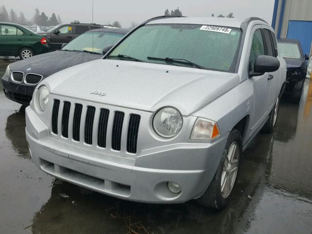 1J8FF47W08D647361 - 2008 JEEP COMPASS SP SILVER photo 2