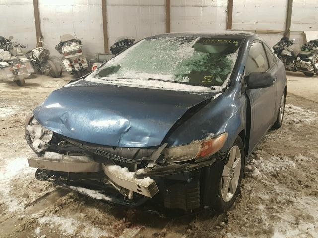 2HGFG12938H535887 - 2008 HONDA CIVIC EXL BLUE photo 2