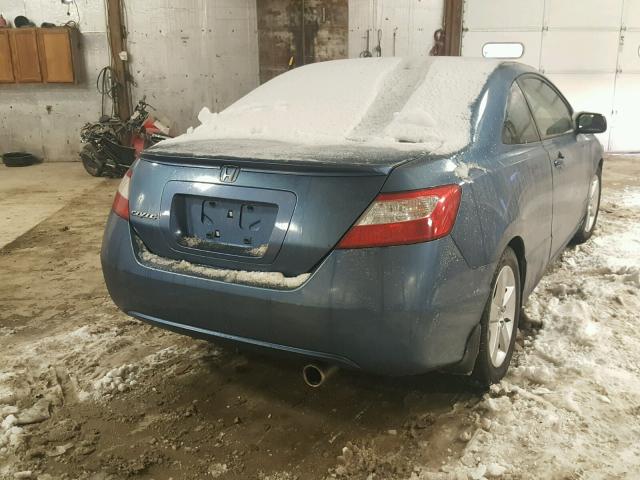 2HGFG12938H535887 - 2008 HONDA CIVIC EXL BLUE photo 4