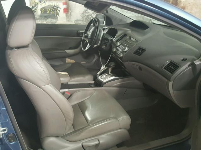 2HGFG12938H535887 - 2008 HONDA CIVIC EXL BLUE photo 5