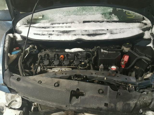 2HGFG12938H535887 - 2008 HONDA CIVIC EXL BLUE photo 7