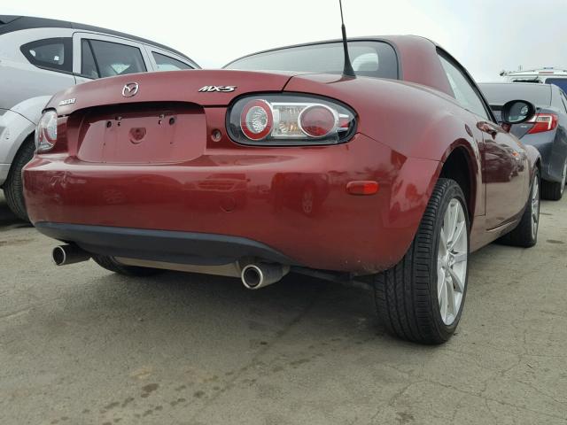 JM1NC26F970135718 - 2007 MAZDA MX-5 MIATA RED photo 4