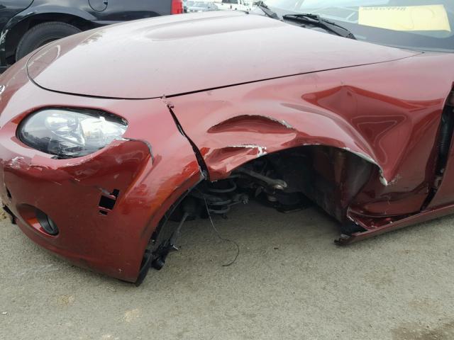 JM1NC26F970135718 - 2007 MAZDA MX-5 MIATA RED photo 9