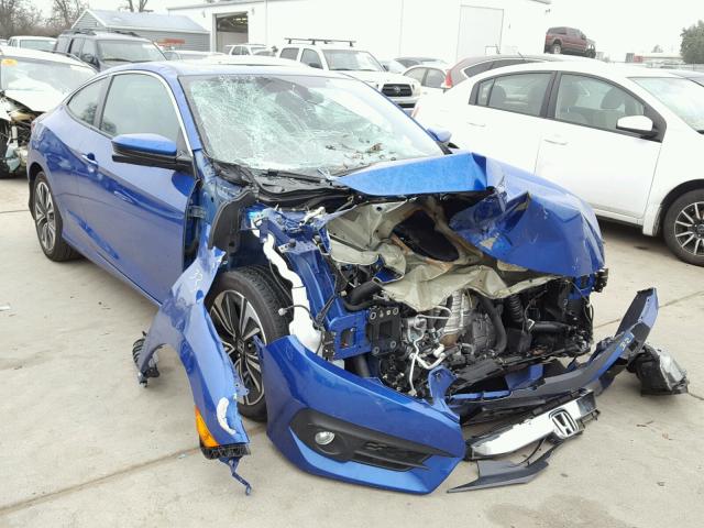 2HGFC3B31GH354207 - 2016 HONDA CIVIC EX ლურჯი ფოტო 1