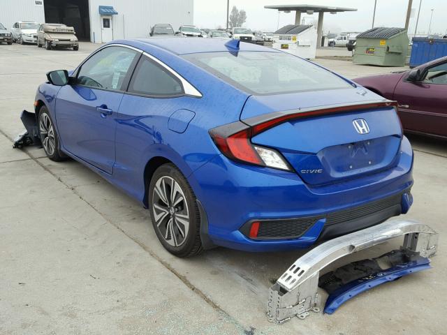 2HGFC3B31GH354207 - 2016 HONDA CIVIC EX ლურჯი ფოტო 3