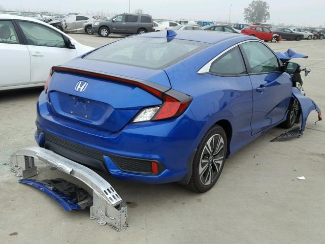 2HGFC3B31GH354207 - 2016 HONDA CIVIC EX ლურჯი ფოტო 4