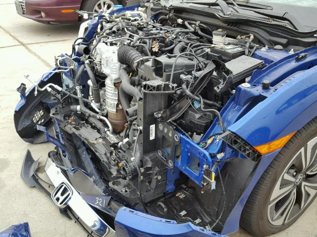 2HGFC3B31GH354207 - 2016 HONDA CIVIC EX ლურჯი ფოტო 9