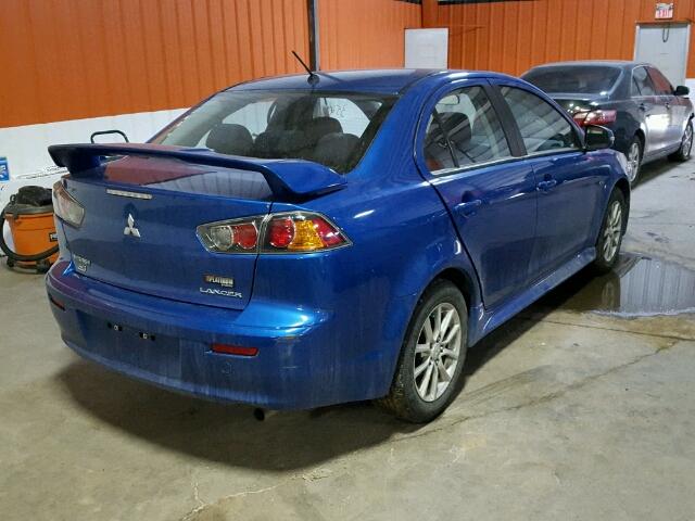 JA32V2FW3FU600531 - 2015 MITSUBISHI LANCER SE BLUE photo 4