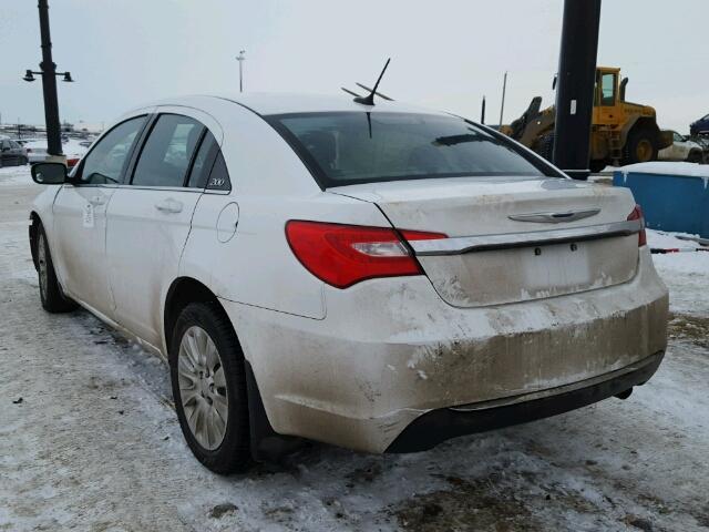 1C3CCBAB5CN201226 - 2012 CHRYSLER 200 LX WHITE photo 3