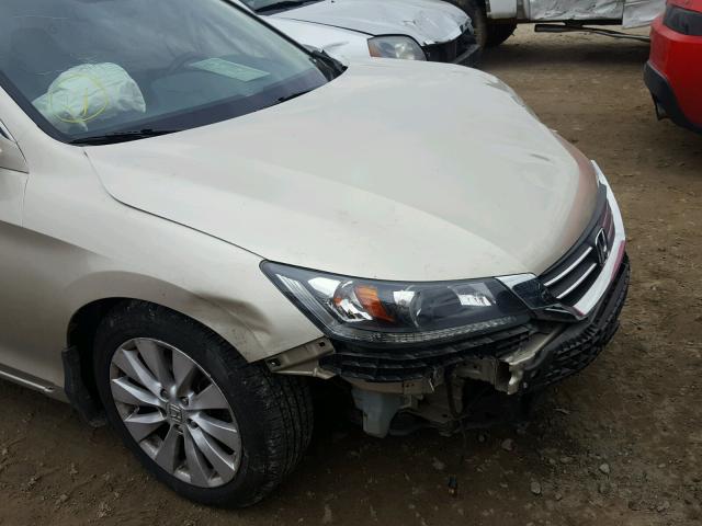 1HGCR2F72EA230399 - 2014 HONDA ACCORD EX TAN photo 9