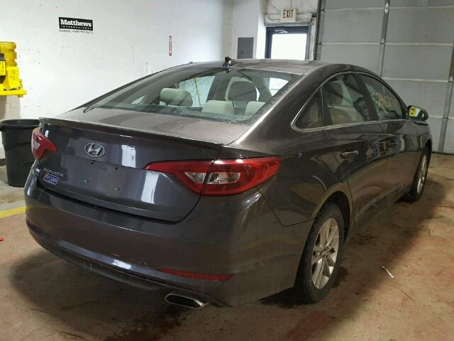 5NPE24AF4GH318954 - 2016 HYUNDAI SONATA SE BROWN photo 4