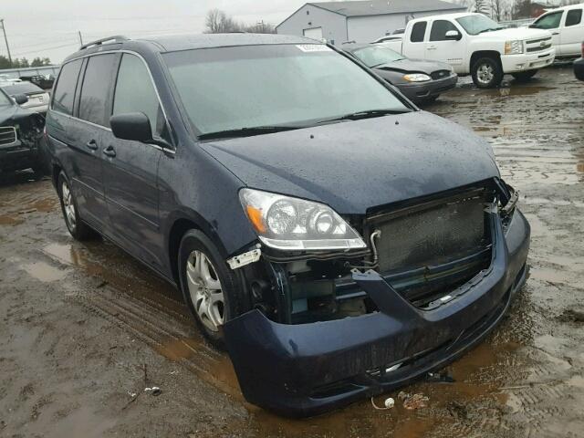 5FNRL38455B038033 - 2005 HONDA ODYSSEY EX BLUE photo 1