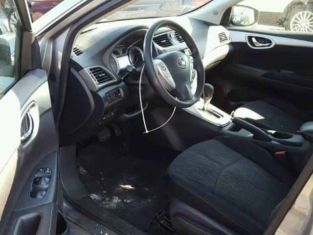 3N1AB7AP0EL662404 - 2014 NISSAN SENTRA S GRAY photo 9