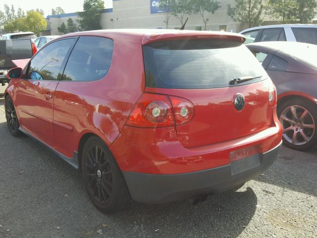 WVWEV71K16W092919 - 2006 VOLKSWAGEN NEW GTI RED photo 3