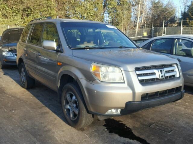 2HKYF18656H542285 - 2006 HONDA PILOT EX GOLD photo 1