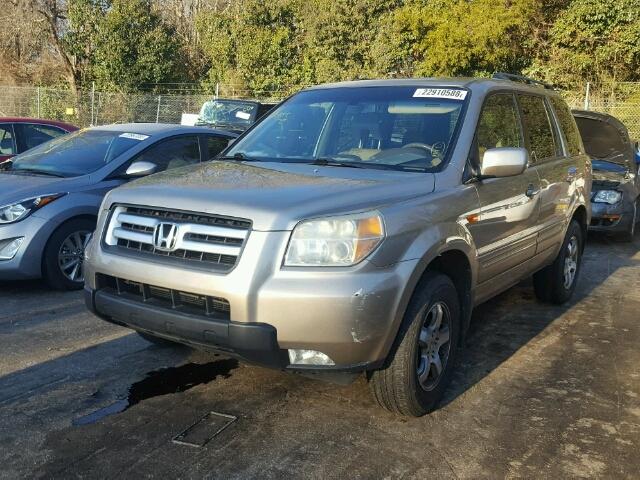 2HKYF18656H542285 - 2006 HONDA PILOT EX GOLD photo 2