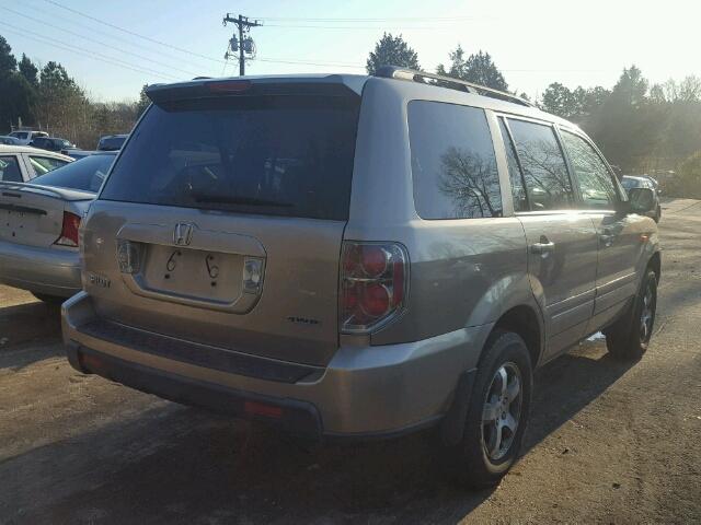 2HKYF18656H542285 - 2006 HONDA PILOT EX GOLD photo 4